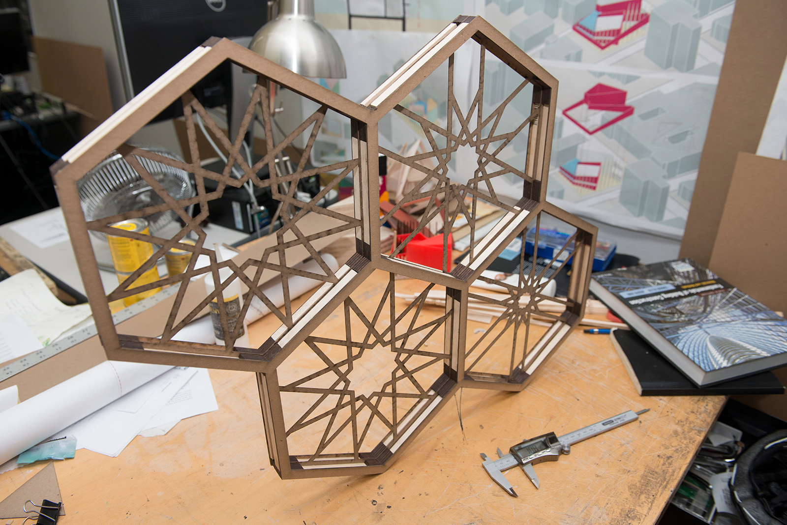 mock-up of the veil